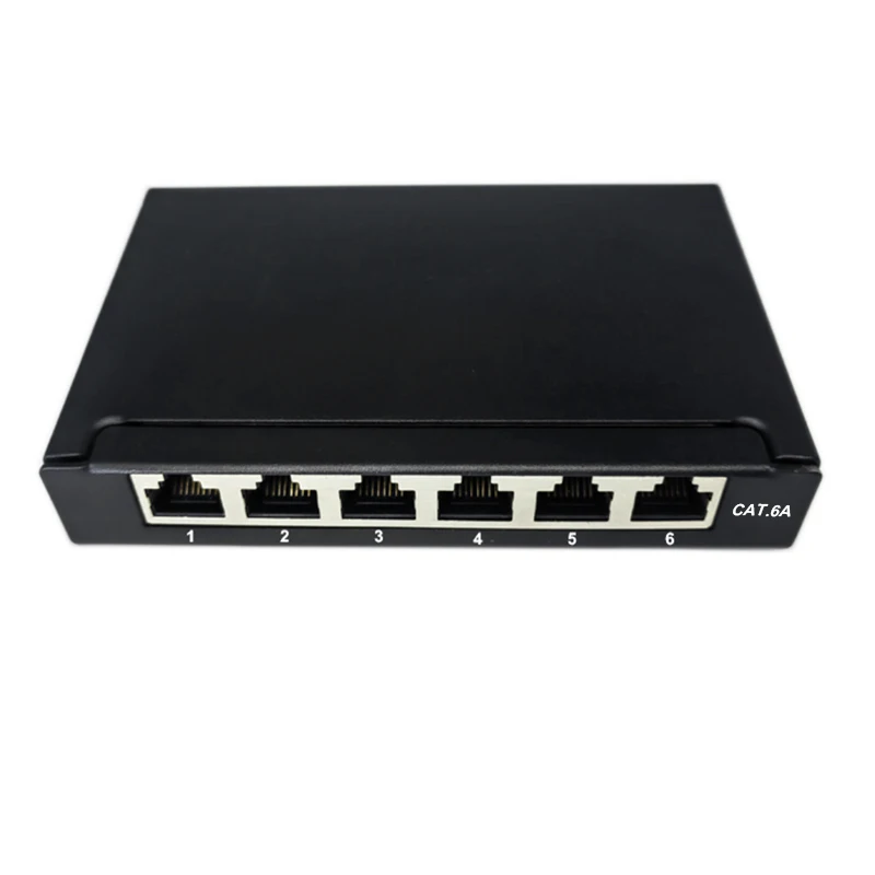 Коммутационная панель, 6 портов, лидер продаж, коммутационная панель RJ45 CAT6A CAT6 poe, сетевая коммутационная панель 0.5u