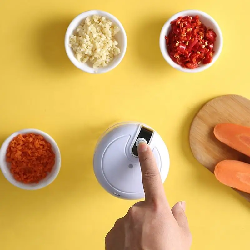 High Performance Wireless Electric Mini Meat Grinder Food Crusher Vegetable Chopper Garlic Blender