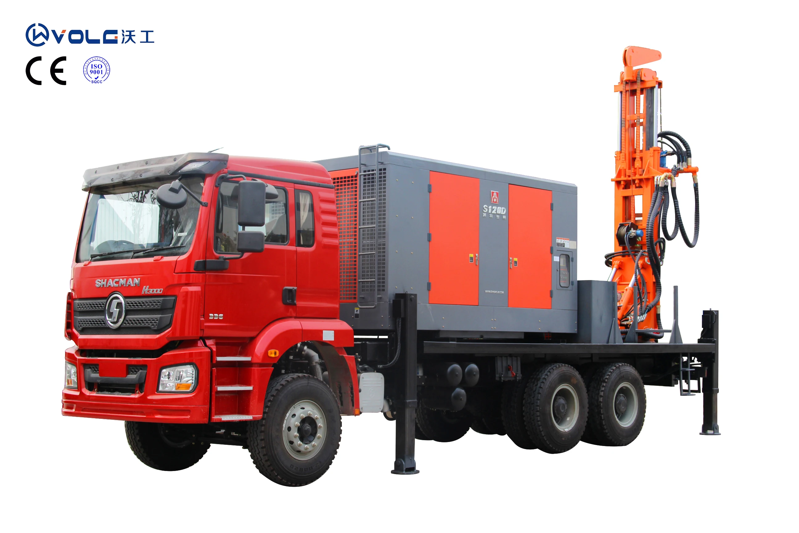 800m Truck mounted water well drilling rig Drilling rig for water well DTH Drilling machine with air compressor