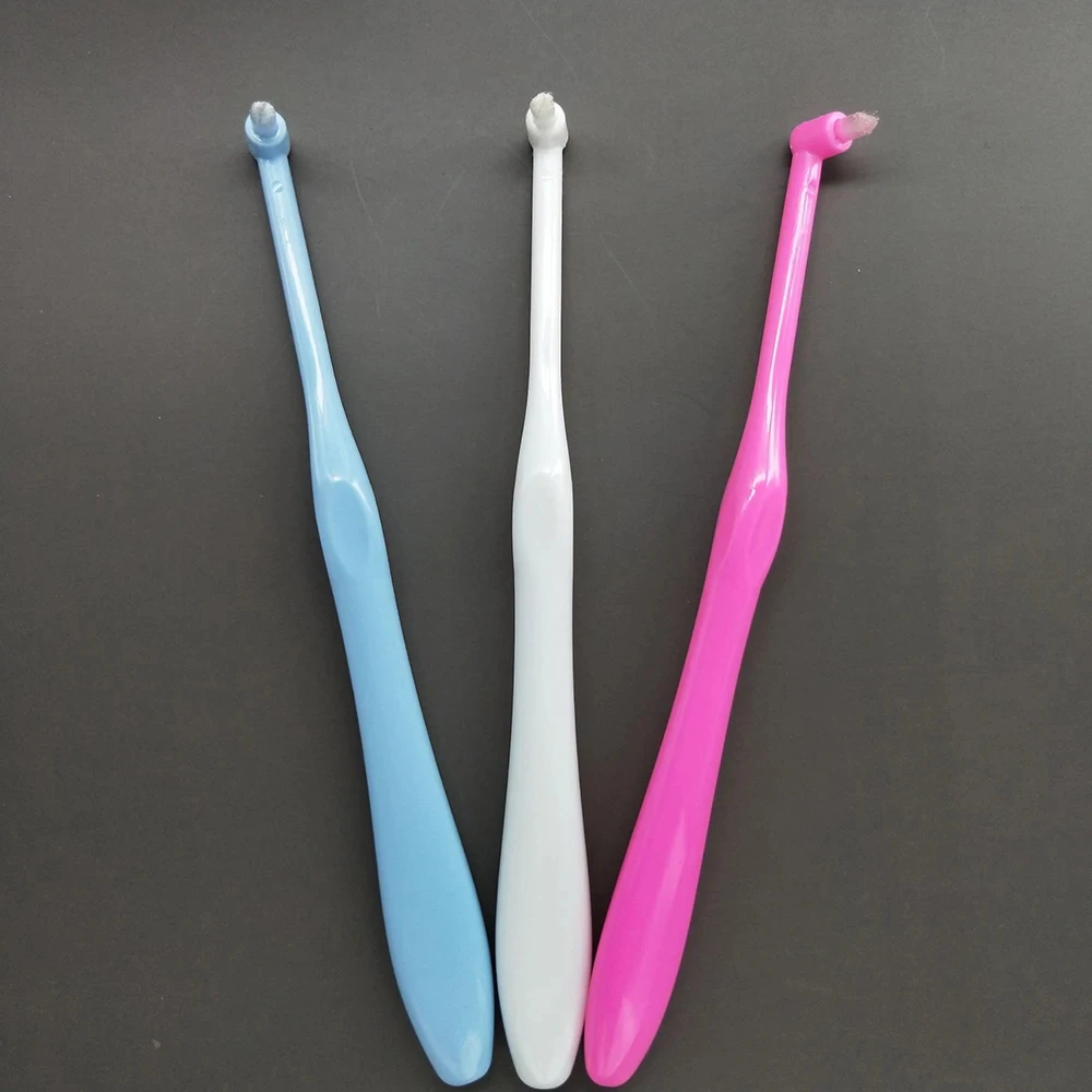 Orthodontic Braces Cleaning Toothbrush Soft Interdental Decayed Tooth Stain Eraser Brush Small Head mono-tuft toothbrushes