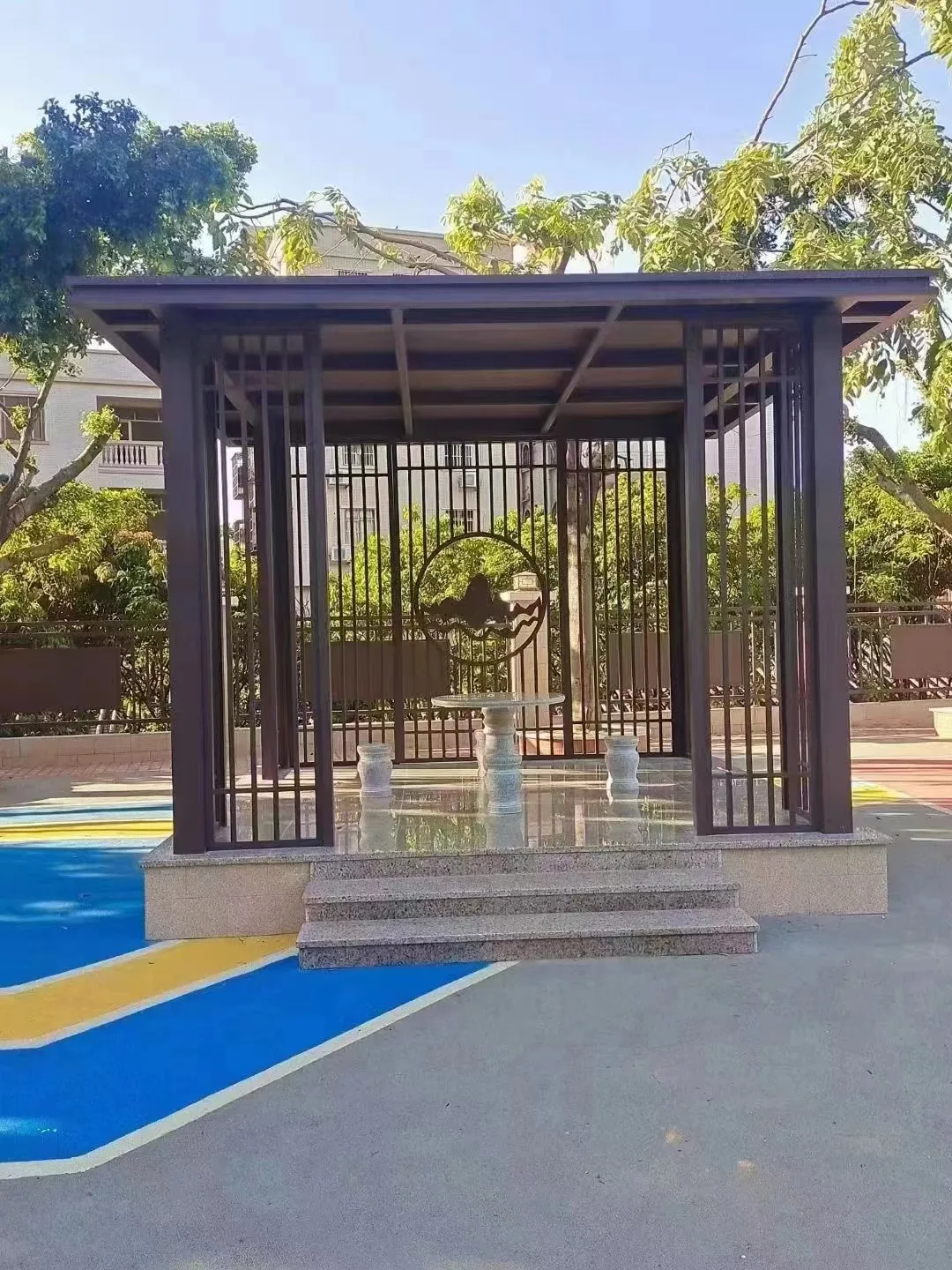 aluminum outdoor waterproof roof gazebos aluminium sandwich PU PVC panels double layer with insulated for pergola and carport