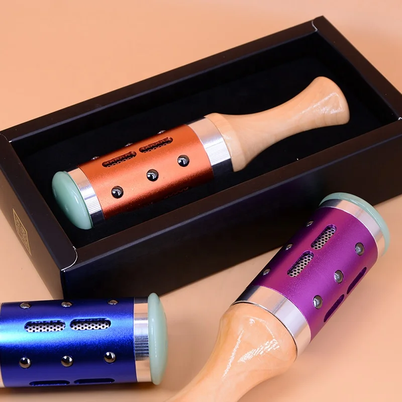 Массажное колесико Moxibustion Нефритовый ролик Moxa для терапии тела массажное лица и глаз расслабления боли в мышцах потери веса