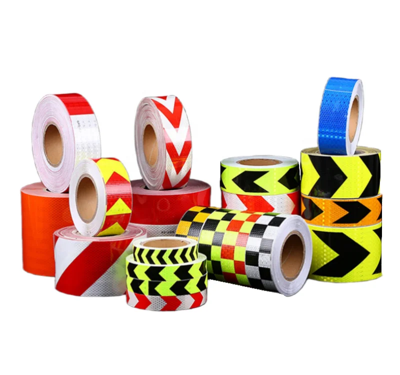 Custom Self-adhesive road safety Vehicles Trailers Boats lattice retroreflective warning tape strip Conspicuity Reflective tape