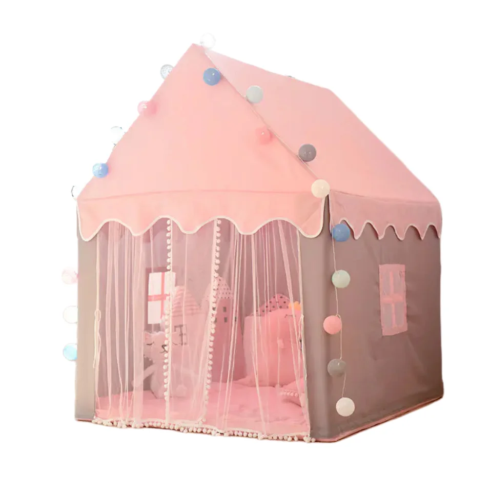 Hot Customized Products Indoor Large Princess Castle  Play Tent Teepee Tent For Kids