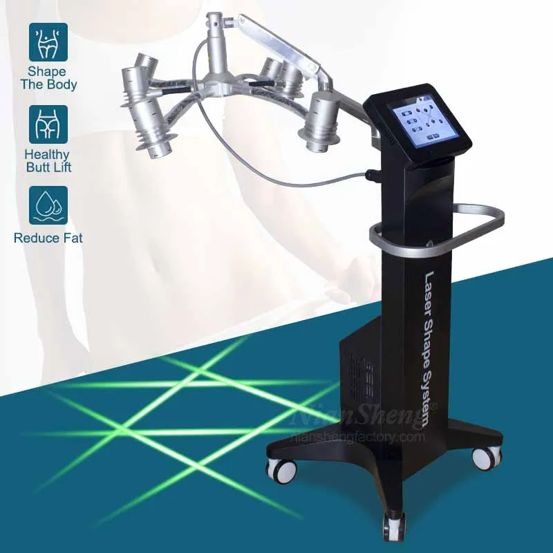 532nm Non-invasive Laser 6D lipo Laser Green Red light Cellulite Removal Slimming Lase Fat Removal Body Shape Shaping r Machine