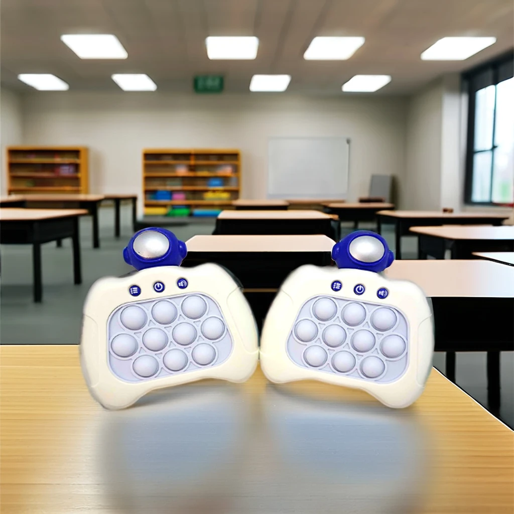 Unisex Quick Push Bubble Pop Fidget It Toys New Light-Up Quick Pop Puzzle Game Console for Parties