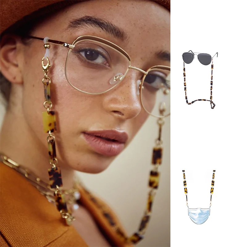 Держатель для очков акриловая цепочка солнцезащитных ацетатный ремешок