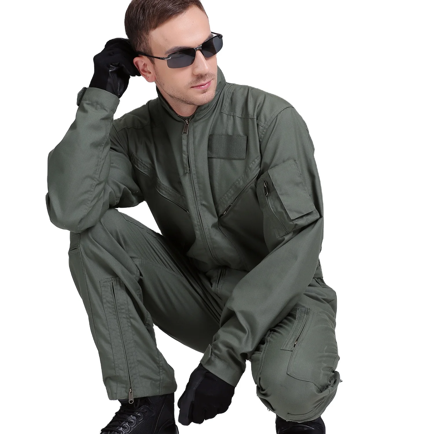 Men Women Aramid Nomex flight suit Military Air Force Tactical Jump Pilot Flight Suit