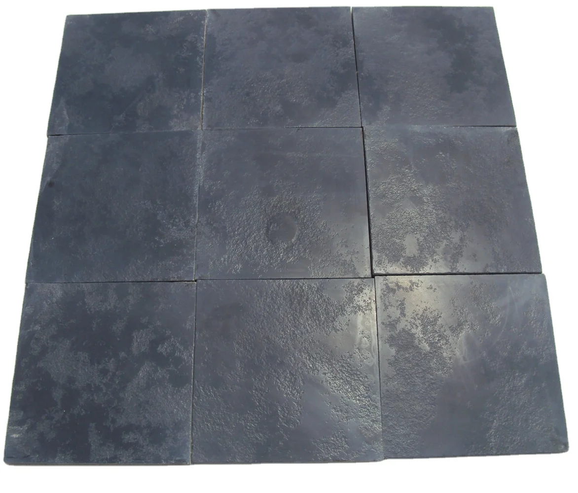 Industrial-Style Lime Black Finish Limestone Top Surfaces Natural + Semi Honed + Semi Brushed Calibrated Bottom MC Edges Low