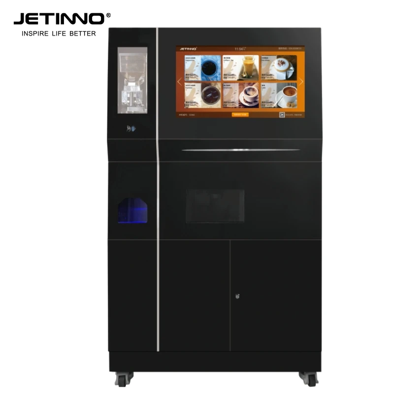 JL560 Self Service Coffee Machine  Smart Automatic Ice Coffee Ice Tea Juice Vending Machine Coin Coffee Vending Machine