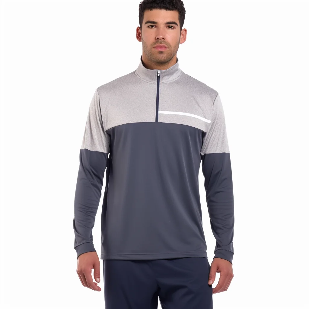 2023 Custom High Quality Golf Clothing Men Half Zip 1/4 Zip Quarter 1/4 Zip Pullover