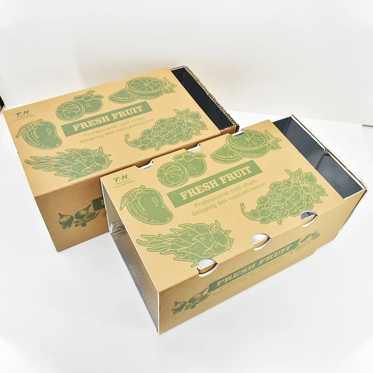 insulated food packaging boxes Custom-made Frozen Food Packaging Express Carton Ice Bag Insulated Food Packaging