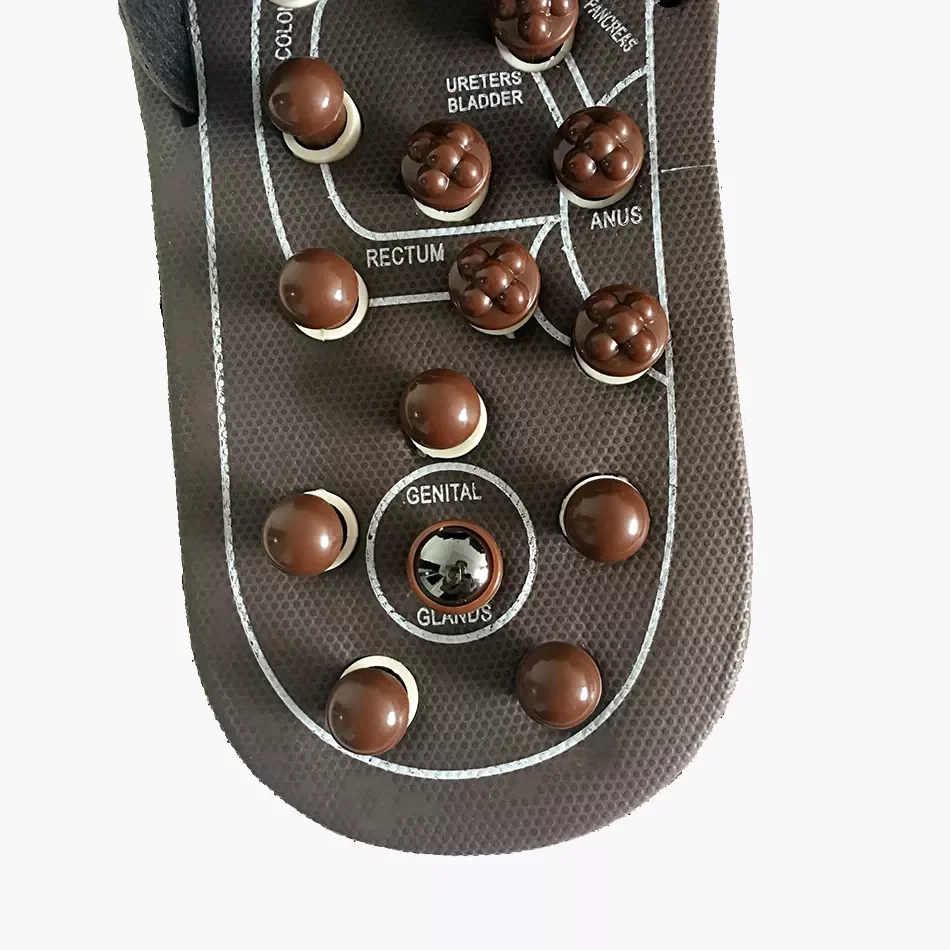 Wholesale Women Men Non Slip Comfortable Health Care PVC Washroom Bathroom Acupuncture Acupressure Foot Massage Slippers