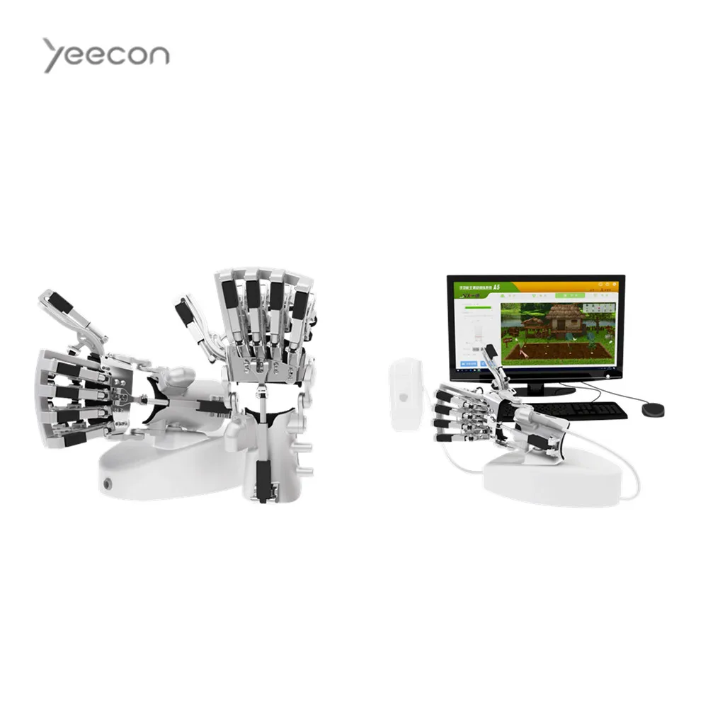 Hand Robotics Exoskeleton Rehabilitation Equipment for Bedridden Patients after Stroke, Brain Injury and Cerebral Palsy