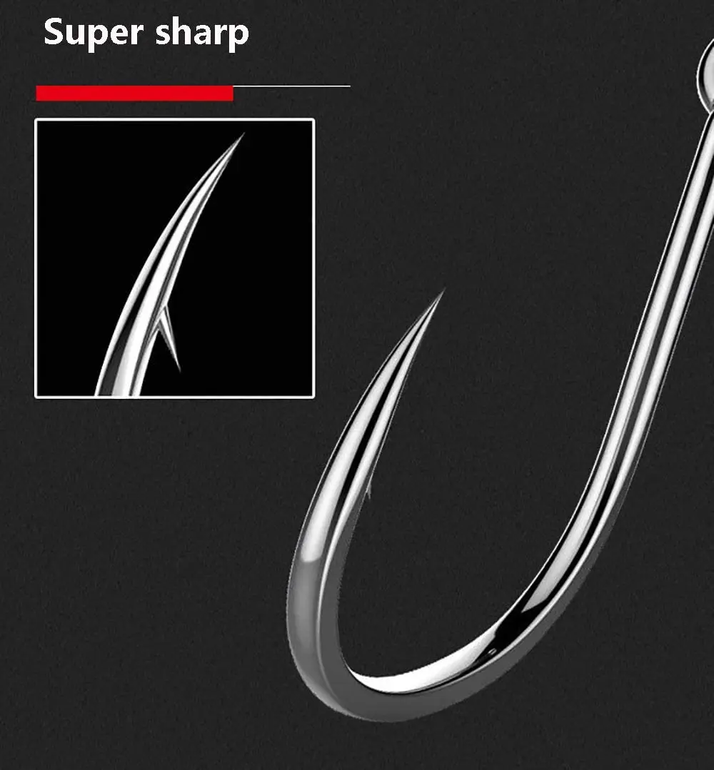 High Quality Octopus Bass Beak Bait Carbon Stainless Steel Packaged Set Fishing Hooks