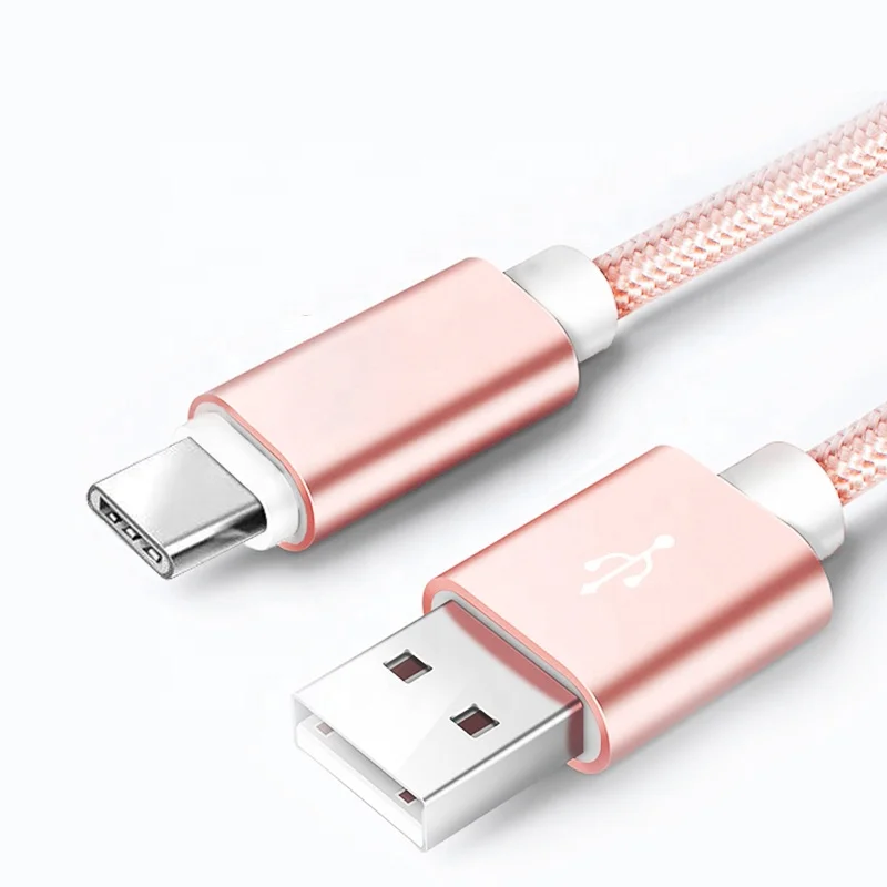 5V 2A Wholesale Factory Price Nylon Braided Usb Fast Charging Data Cable For Type C Cable