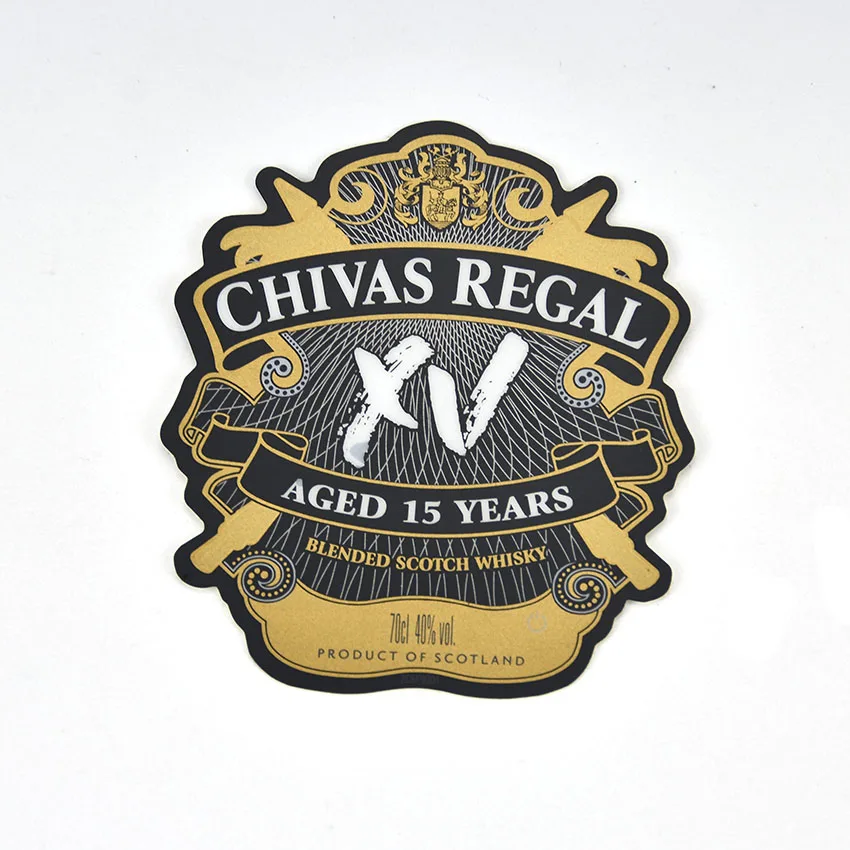 Дешевое изготовленное на заказ кольцо круг из ПВХ акриловые наклейки с логотипом