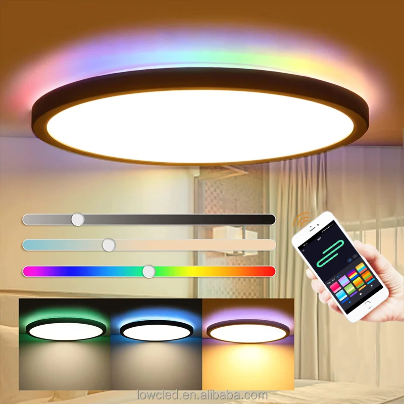 Tuya WiFi Smart LED Ceiling Light RGB Ceiling Lamp APP Voice Control with Alexa/Google for Living Room