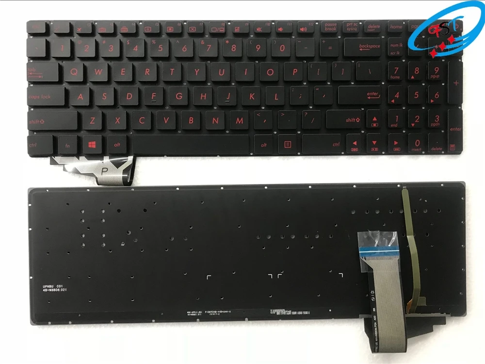 Wholesale New Laptop Keyboard for asus with light N551