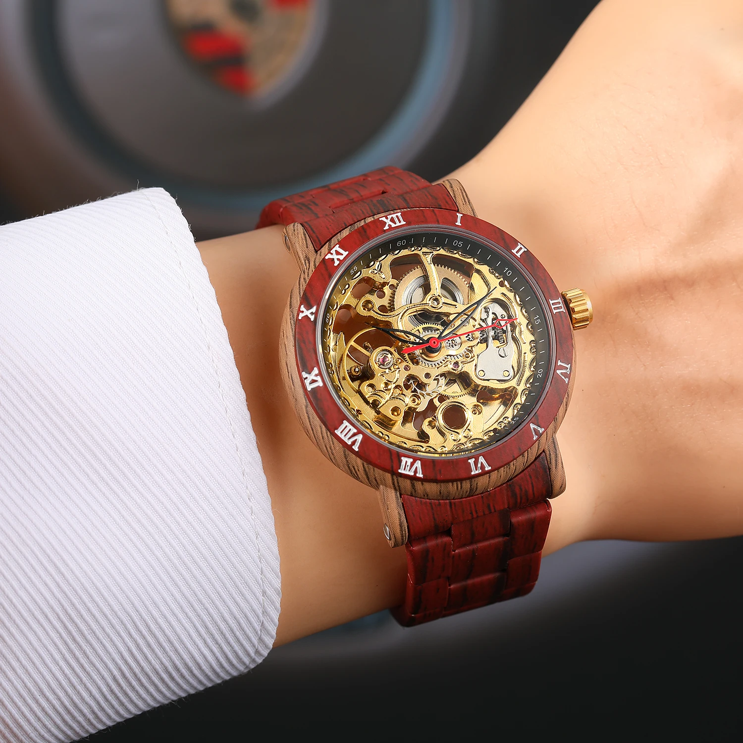 Chinese Factory Custom Watches Wholesale Forsining News Mens Relojes Hombre Skeleton Mechanical Automatic Watch
