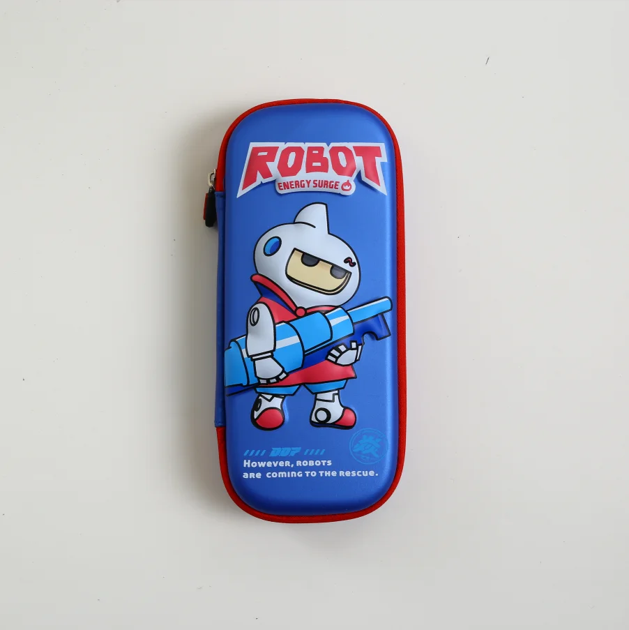 Popular Robot Pattern EVA 3D Pencil Case  For Kids