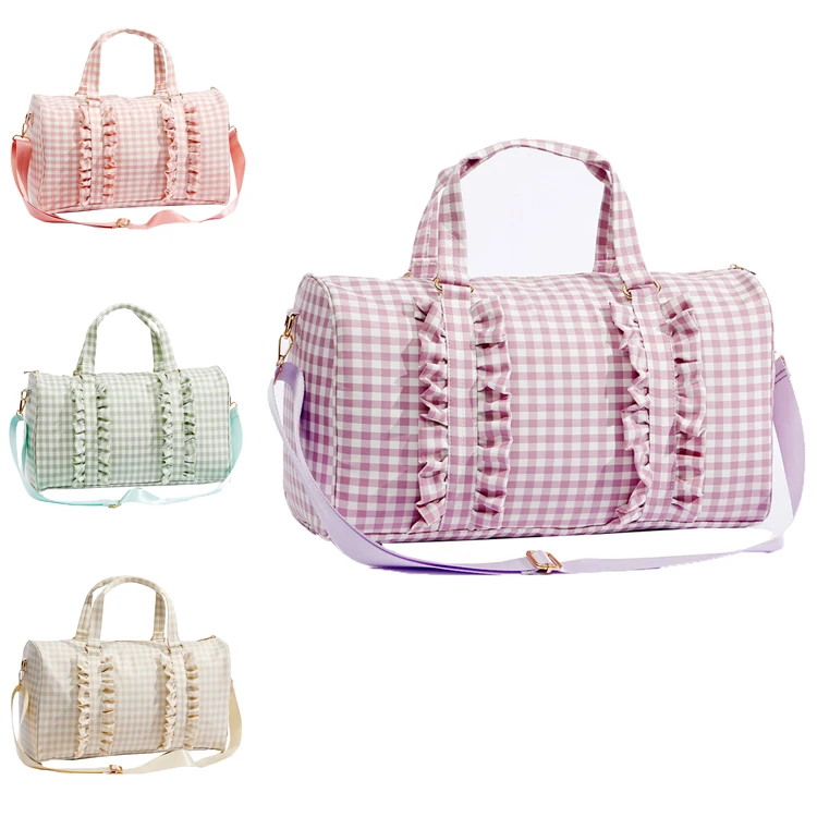 Nylon Waterproof Anti Oil Dust Men Women Outdoor Camping Shoulder Large Capacity Weekend Overnight Duffle Luggage Travel Bags