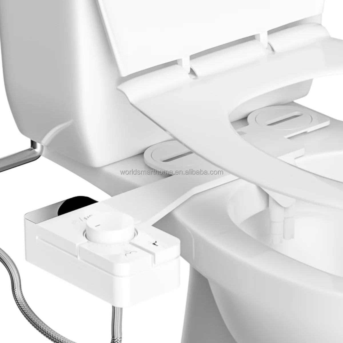 Съемная хромированная кнопка для биде ультратонкая двойная насадка с регулируемым давлением воды