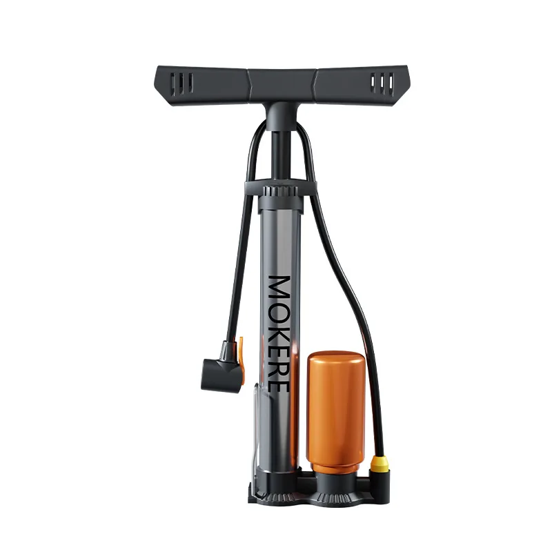 Hot Selling Thickened Carbon Steel Road Bike Pump Motorcycle Bicycles Pump with Pressure Gauge