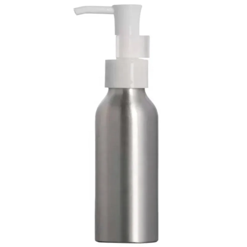 Customize Make-up Fixer Spray Aluminum Bottles Atomizer 30ml 50ml 80ml 100ml Shampoo Lotion Metal Bottle Sprayer Pump