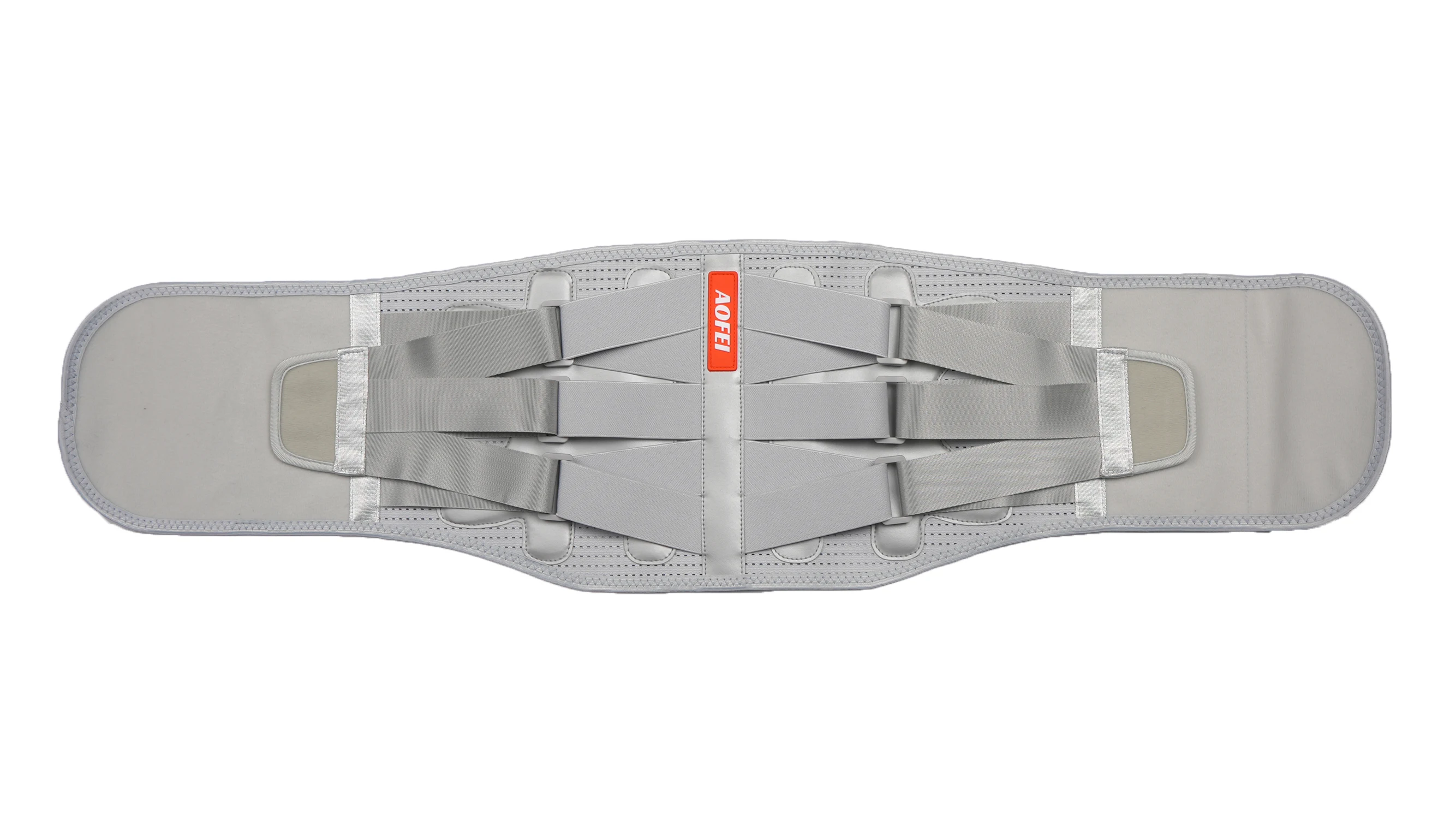 Plus large size neoprene grey girdle pull elastic band strong waist support lumbar support belt