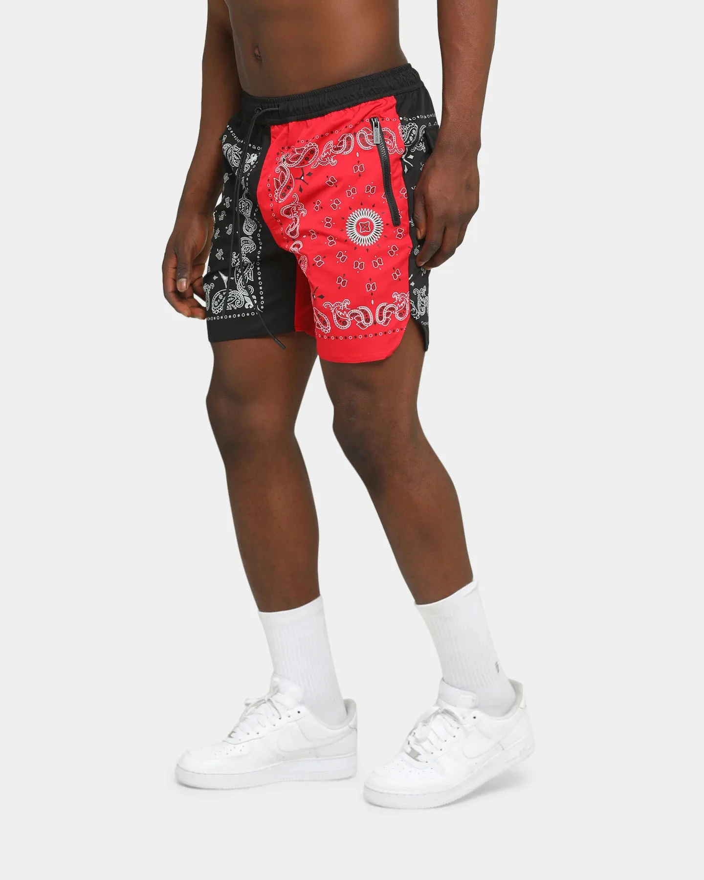 TG038  Now lasted design 2021 mens basketball shorts bandana print hot summer elastic shorts for men
