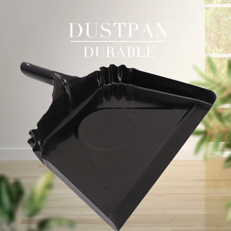 
2021 good quality Black Metal dustpan with handle 