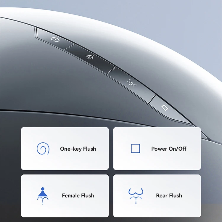 New Design Egg Shape Intelligent WC Sanitary Ware Water Closet Bathroom Floor Mounted Automatic Ceramic Smart Toilet Bowl