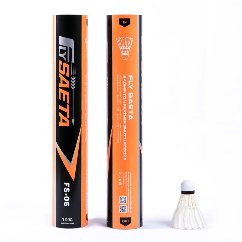 badminton shuttle cock in duck feather similar quality as aeroplane badminton