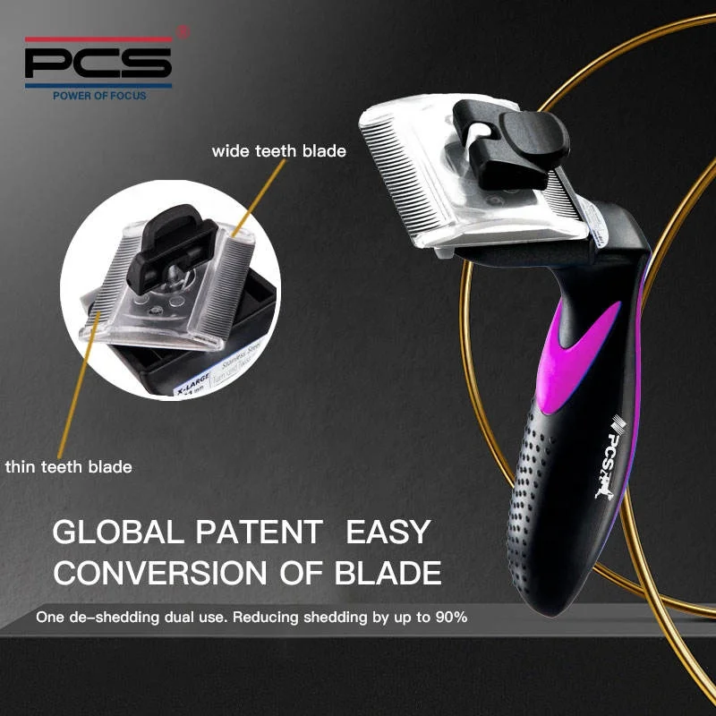 Pet Dog Brush Comb Stainless Steel Fur Cleaning Hair Remover Brush Grooming Safety Tool dog brush for shedding