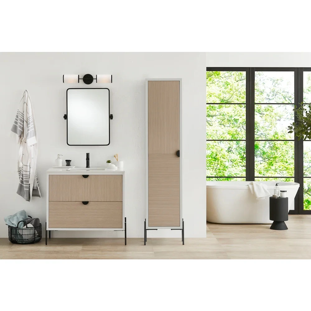 Modern Vanity Cabinet Bath Furniture Bathroom Cabinet Linen Tower Storage Tall Bathroom Storage Cabinet