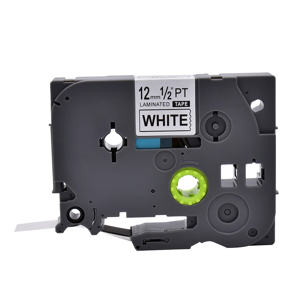 factory price 12mm Laminated Label adhesive sticker label tape cassette tze231 use for brother PT-1010 PT-1100CH  TZe-231