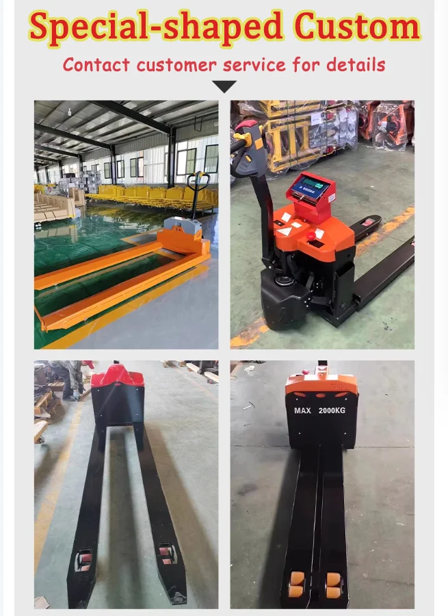 Factory Wholesale 2000kg 3Ton Full Electric Pallet Truck Jack Semi Electric Trolley Electric Forklift Lifting For Warehouse