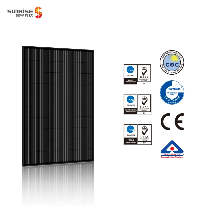 BIPV mono 300 watt solar pv panels with CE TUV certification