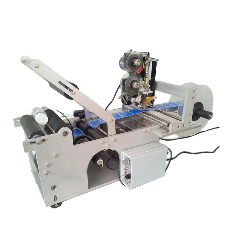 Semi-automatic Round Bottle Labeling Machine with code printer BJ-90