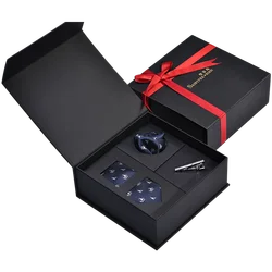 Небесно-Голубой набор галстуков Пейсли с животными Подарочная коробка тонкий для мужчин носовым платком