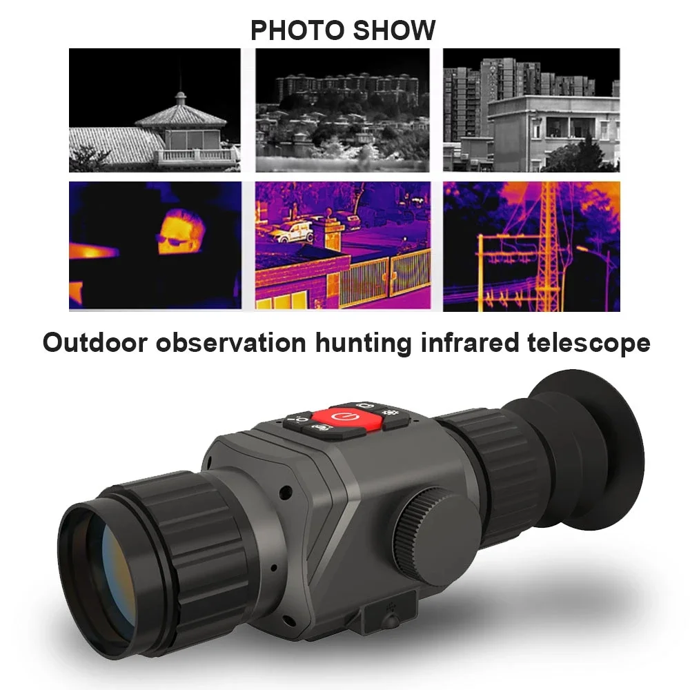 
HTI HT-C8 25mm Lens Night Vision Hunting Product Outdoor Gun Scope Thermal Imaging Riflescope in stock 