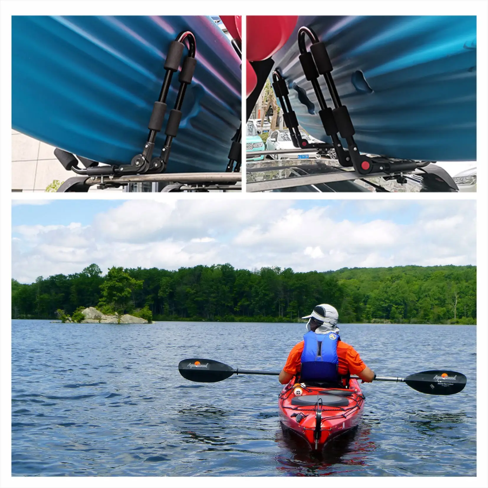 Factory Direct universal steel car roof kayak carrier foldable Perfect for Outdoor Adventures