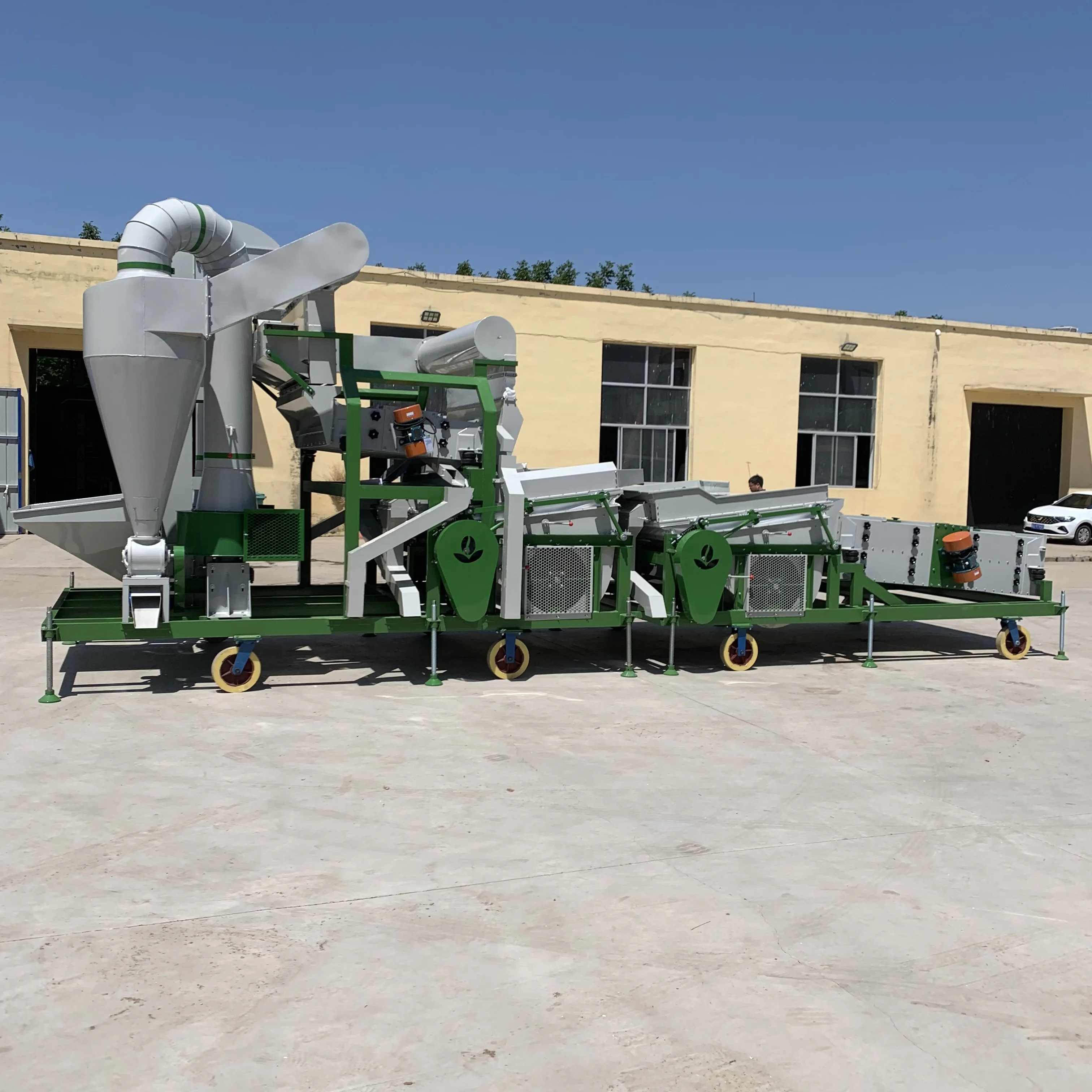 5XFZ-60S Double Specific Gravity Seed Cleaning Machine New Efficient Motor Grain Cleaner Grain Cleaning Grading Machines