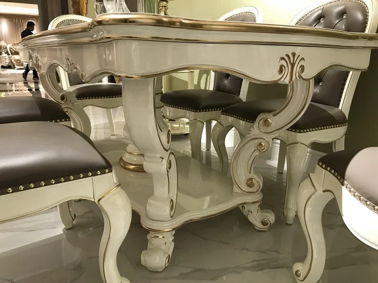 French style  home furniture leather dining chair