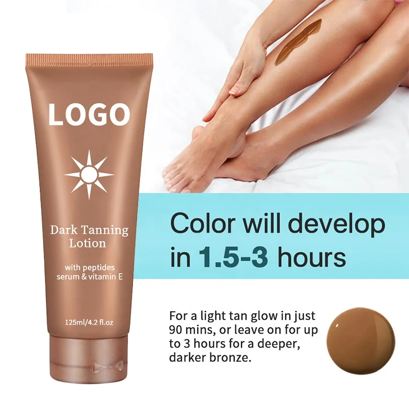 Custom Tanning Bed Lotions Manufacturers OEM Vitamin E Self Tanning Lotion