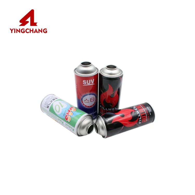 Хорошая цена, газовый картридж для кемпинга, бутановый газ, металлический аэрозольный баллон