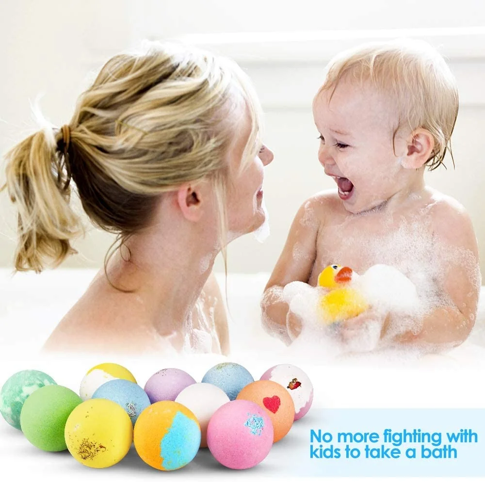 Factory supplies handmade Colorful Bath Fizzies 100% nature bubble bombs
