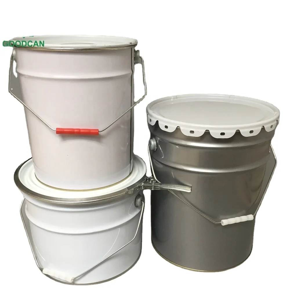 2022 High perfomance paint bucket tin chemical 20 litre metal pail with lid