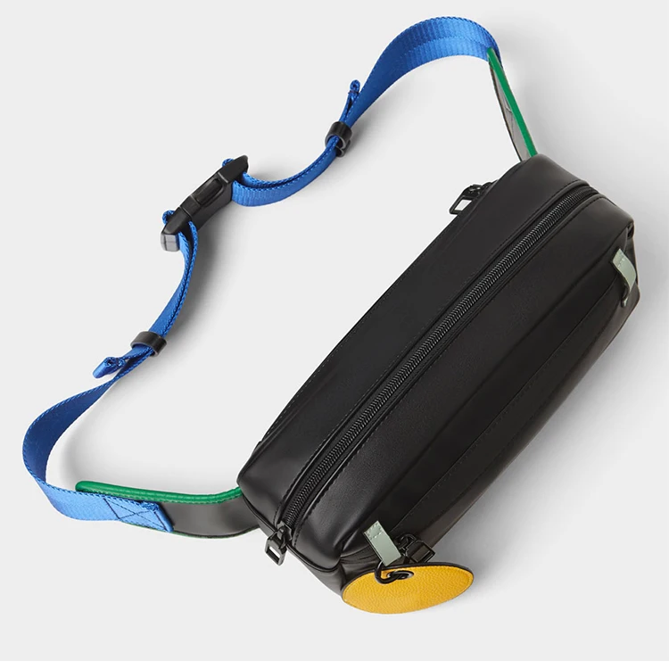 Custom Fashion Pu Leather Front Pack Men Cross Body Sling Pouch Mens Shoulder Chest Bag